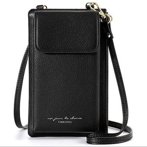 Crossbody Cellphone Bag Small Shoulder Purse Wallet Case Travel Card Pouch Black